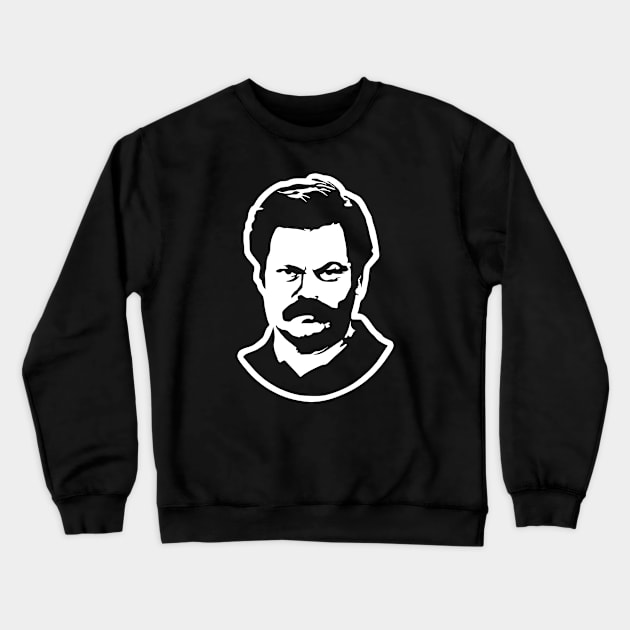 Ron Swanson Crewneck Sweatshirt by Swanson and Schrute